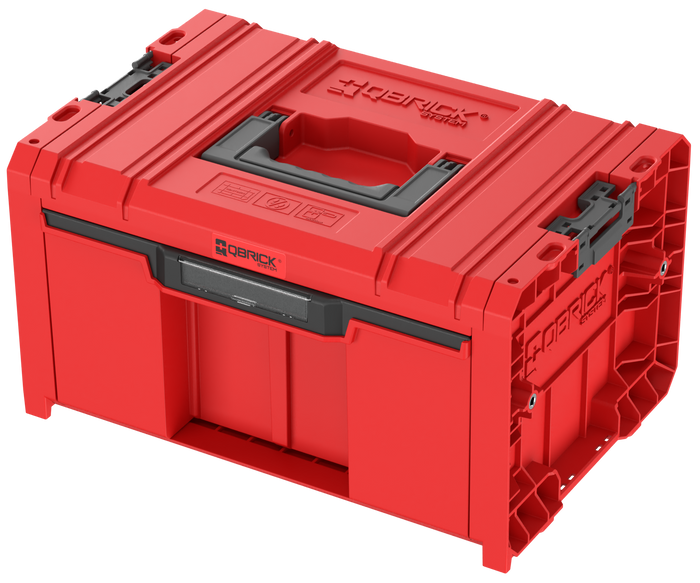 Heavy-Duty Drawer 1 Stackable Toolbox Basic RED