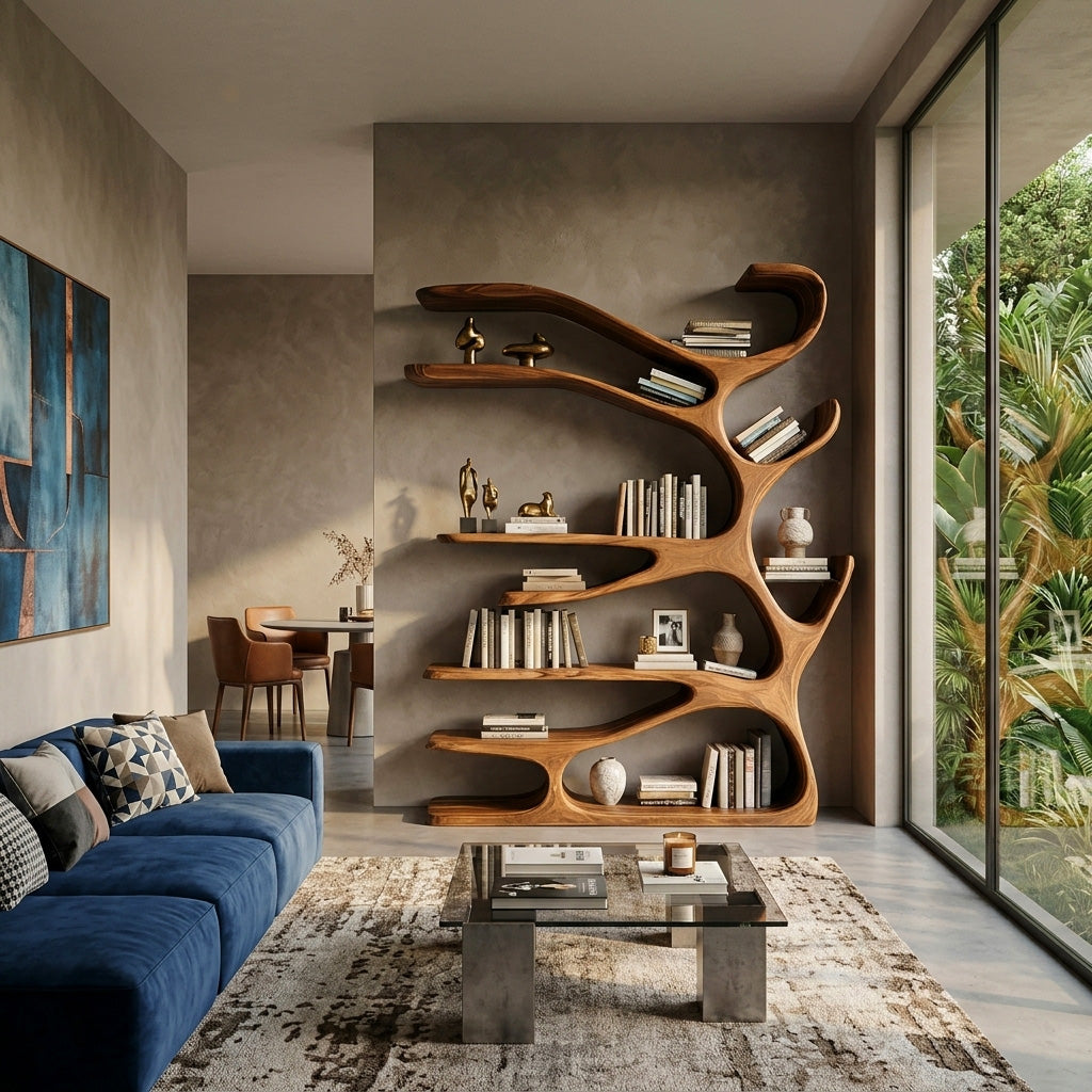 Rustic Wood Bookshelf For Home Furniture