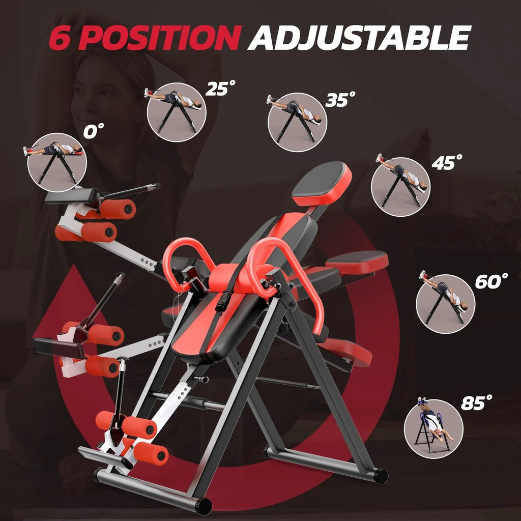 YOLEO Adjustable Inversion Table - 300-Pound Capacity