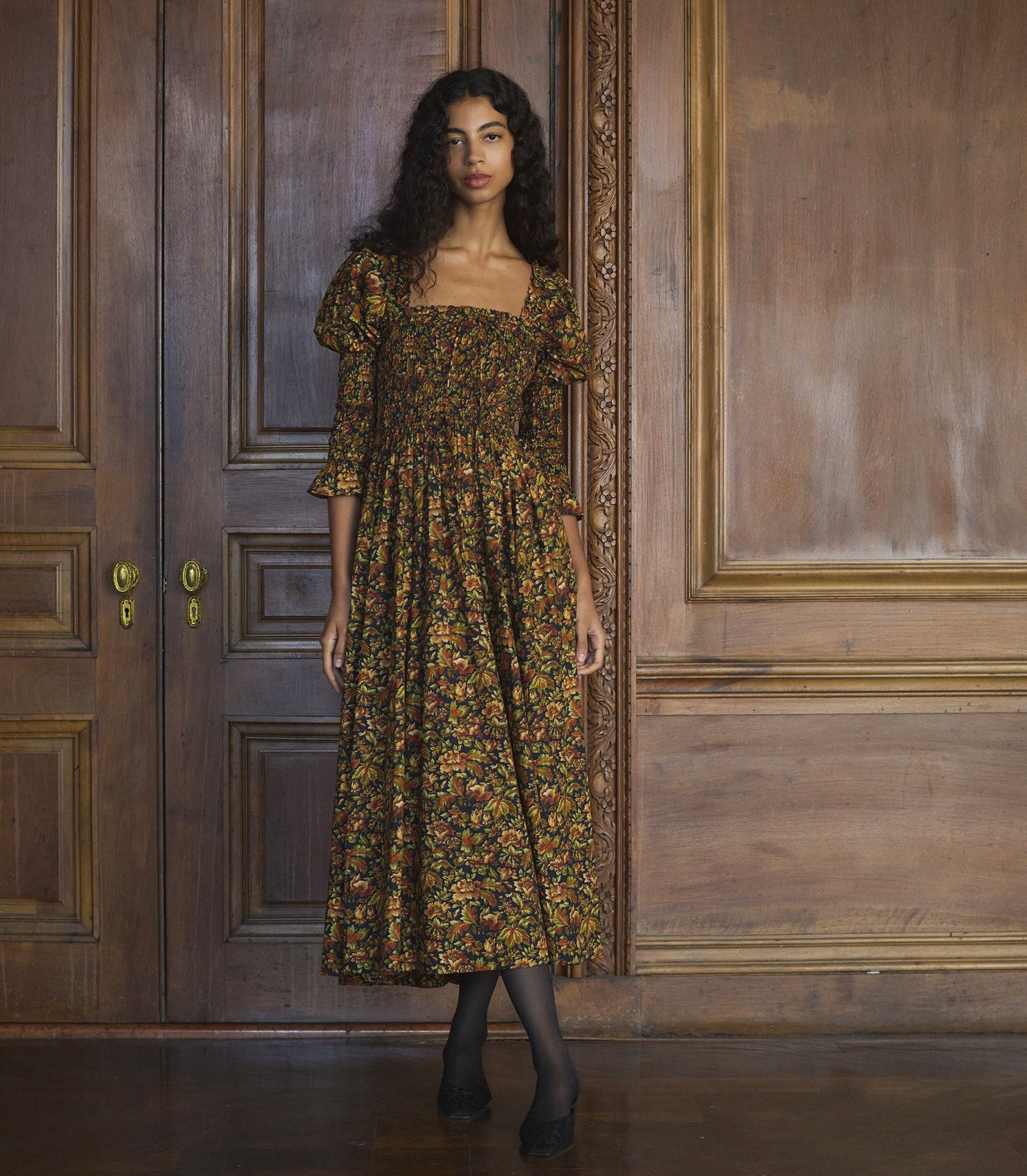 BIJOU DRESS -- NOIR REVE DES JARDINS