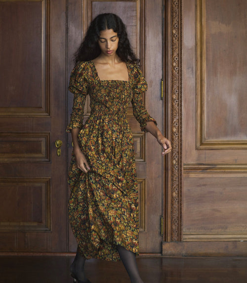 BIJOU DRESS -- NOIR REVE DES JARDINS