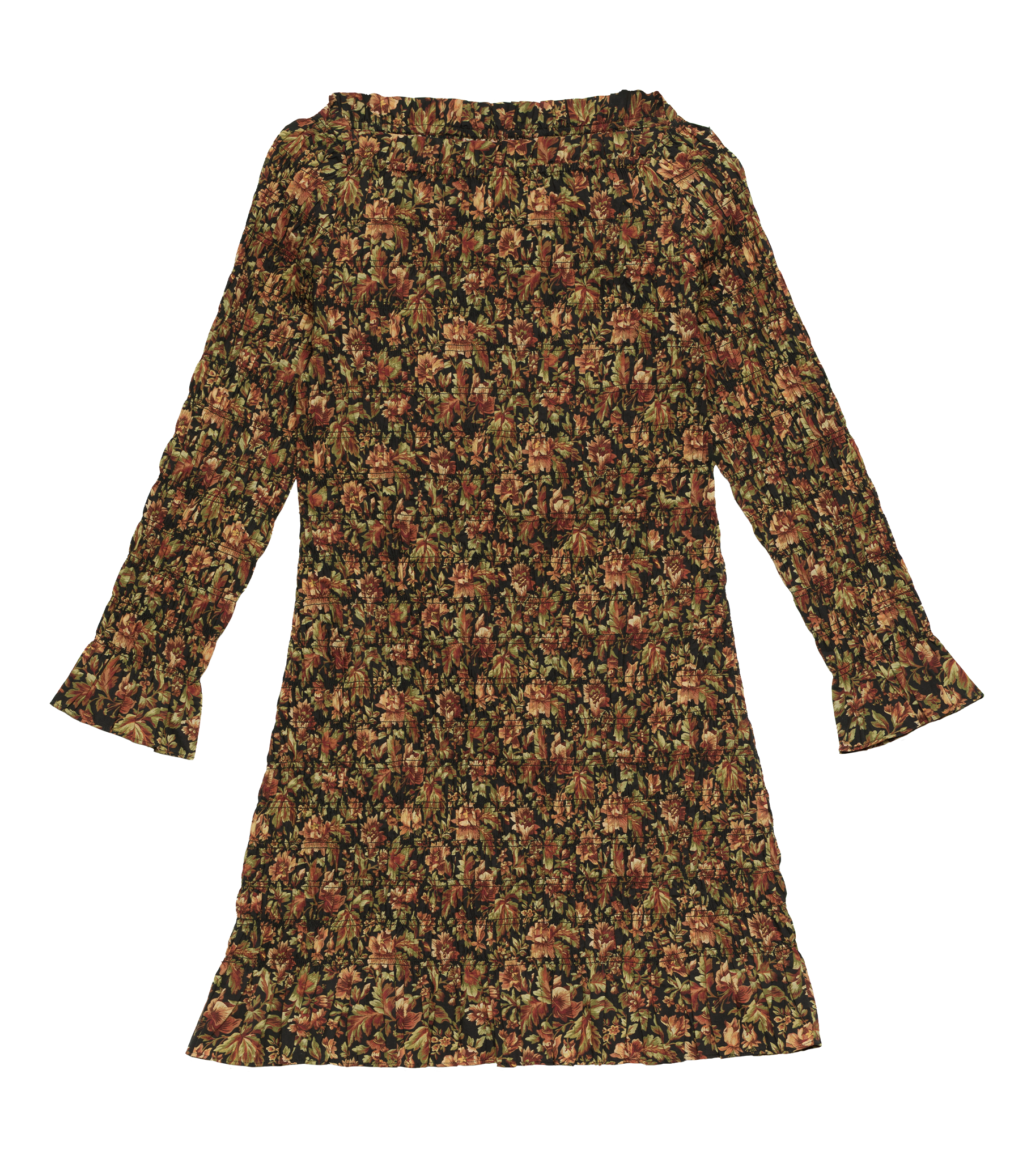 CECILLIA DRESS -- NOIR REVE DES JARDINS