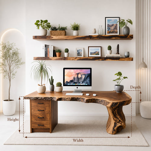Handmade Live Edge Desk