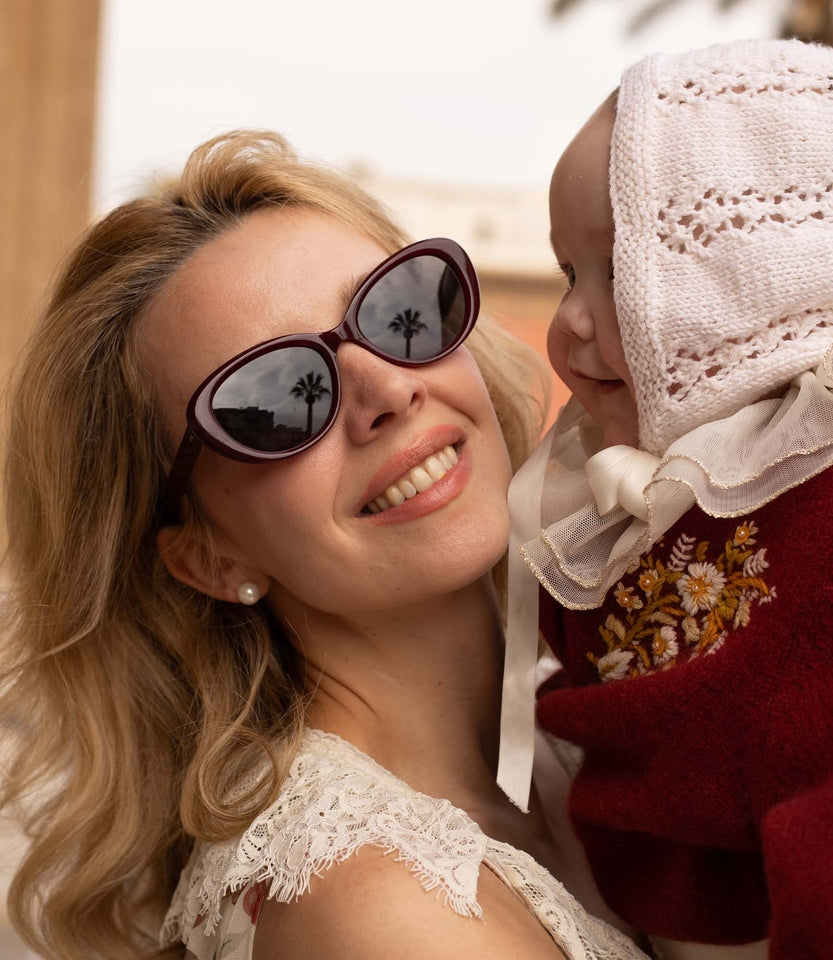 DÔEN BY GARRETT LEIGHT INGÉNUE SUNGLASSES -- LIPSTICK