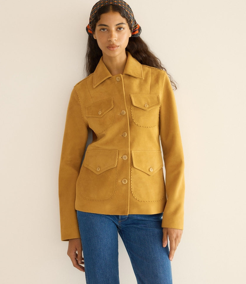 VARTAN JACKET -- WILD CHICORY
