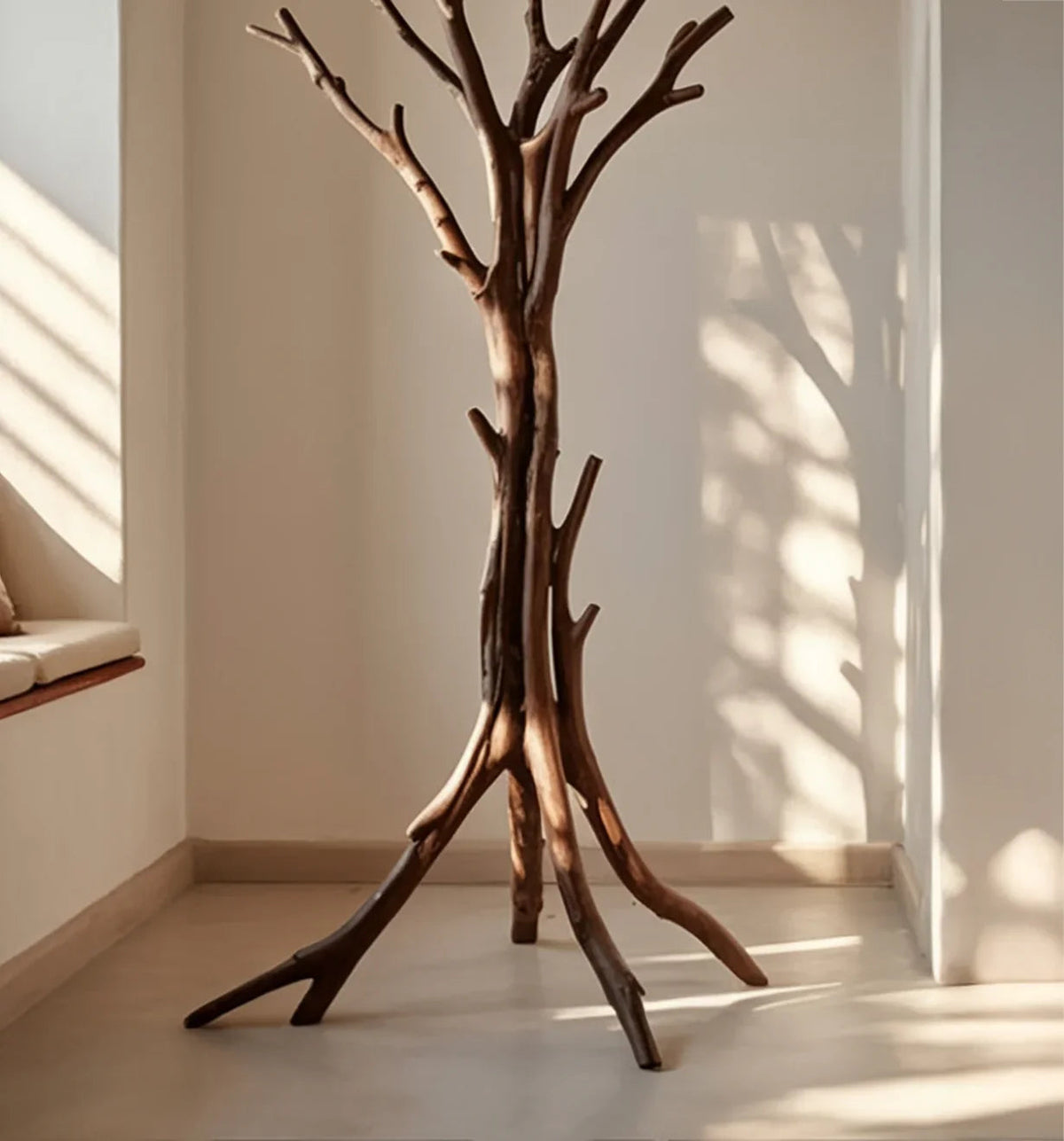 Rustic Tree Branch Coat Rack